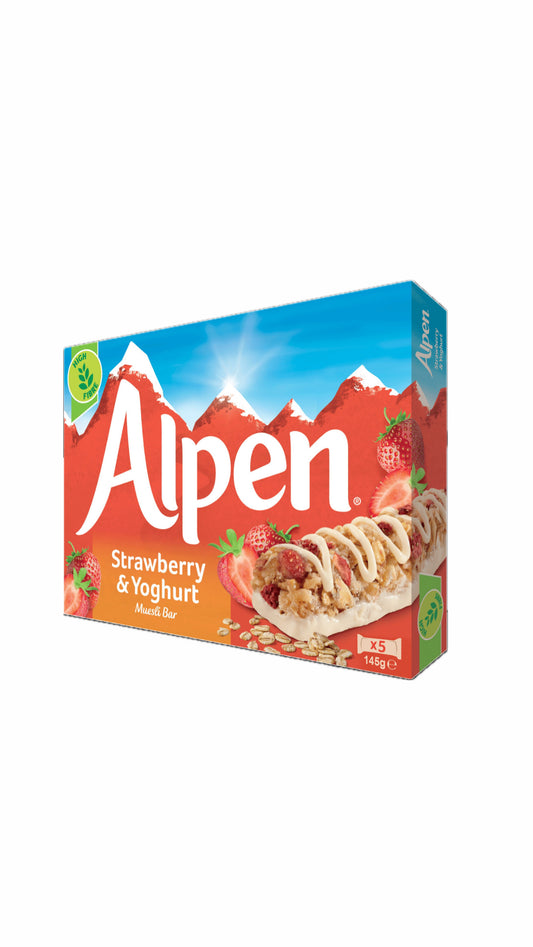Alpen Strawberry & Yogurt Bars x5